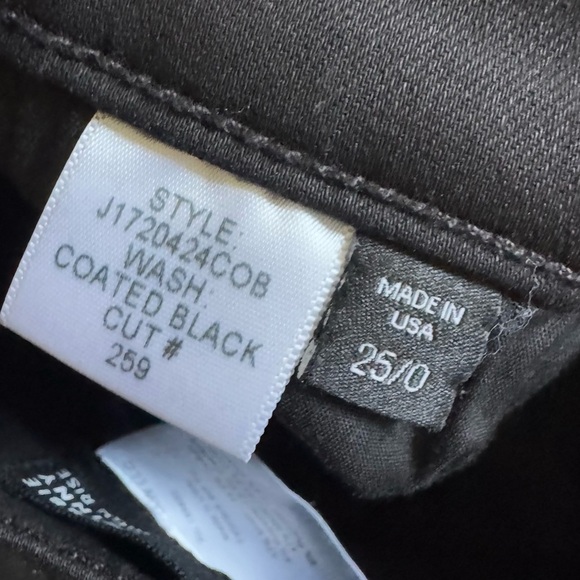 VERONICA BEARD Jeans Debbie Coated High Rise Skinny black crop high rise 25 / 0 - Picture 4 of 16